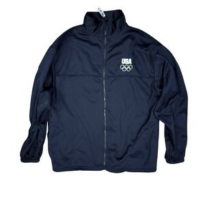 Vintage USA Olympic Committee‎ Track Jacket Full Zip Mens XL Made In USA